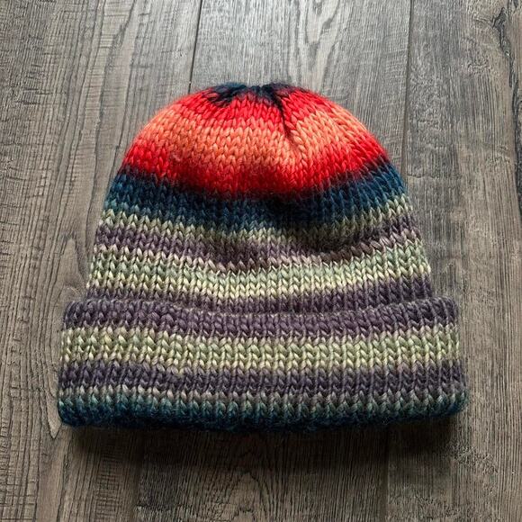 Ombré Striped Knit Supreme New York Winter Beanie Hat Cap - Picture 5 of 8